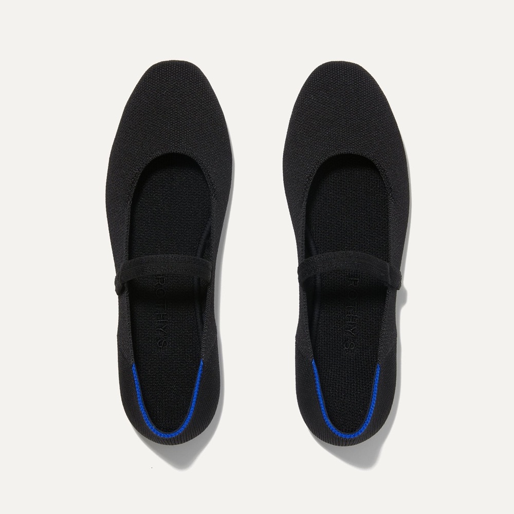 Rothy's Black Mary Jane Flats